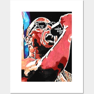 THE ROCK HOLLYWOOD BLOODLINE WWE wrestling Painting Posters and Art